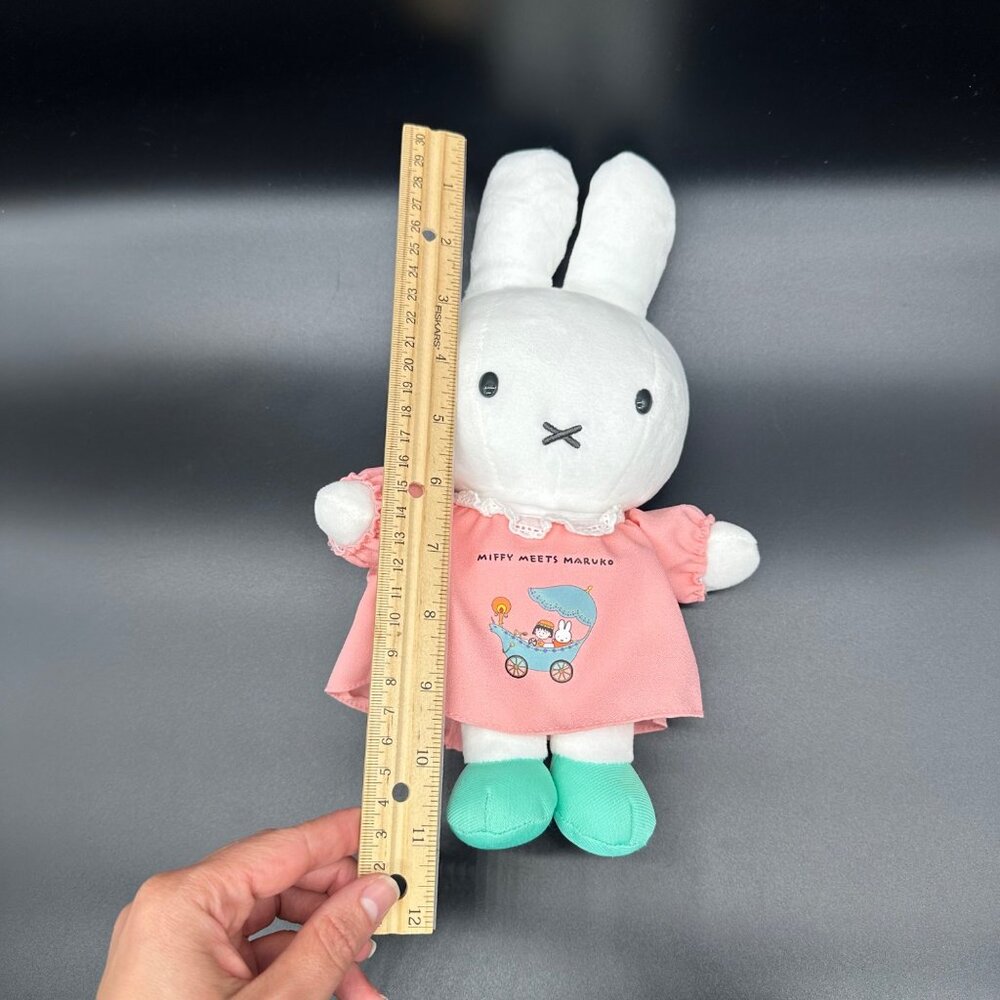 Sakura Miffy Meets Maruka Stuffed Animal Bunny Rabbit Plush White Pink Japan - Picture 9 of 9